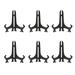 3 Inch Black Plastic Easels Or Stand Plate Holders To Display Pictures Or Other Items At Weddings Home Decoration Birthdays Tables (6 Pack)