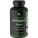 Vegan Omega-3 Fish Oil Alternative sourced from Algae Oil | Highest Levels of Vegan DHA & EPA Fatty Acids | Non-GMO Verified & Vegan Certified - 60 Veggie Softgels (Carrageenan Free)