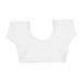 Underarm Sweat Vest Short Sleeve Sweat Absorption Pullover Design Washable Armpit Sweat Vest for Woman Girls White M