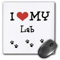 3dRose I Love My - Lab Mouse Pad 8 by 8 inches