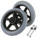 2 Pcs Wheelchair Wheels Accessories for Wheelchairs Office Electric Parts Replacement Walker Pvc+metal Miss