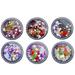 6 Boxes Christmas Nail Art Ornaments Rhinestones Diamond Decor Flash Decorate Gofts Decorations DIY Fingernail Charm