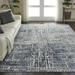 Nourison Urban Decor Abstract Slate/Ivory 9 x 12 Area Rug (9x12)