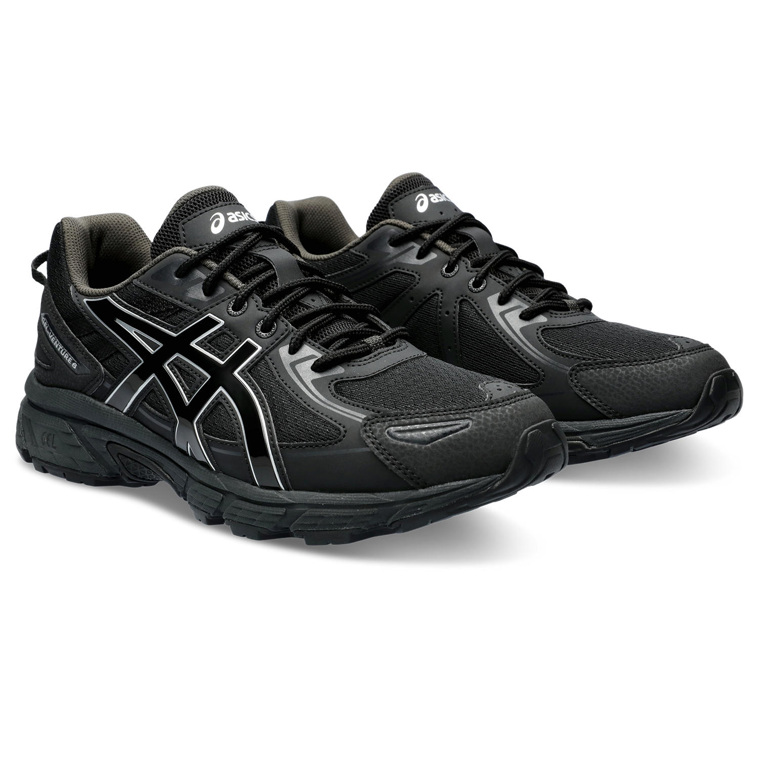 Sneaker ASICS SPORTSTYLE "GEL-VENTURE 6", Herren, Gr. 44,5, schwarz, Synthetik, Textil, mehrfarbig, Schuhe Sneaker