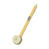 Jubipavy Scrubbing Brush Long Handle Soft Bristle Backrest Bath Brush Scrubbing for Body Cleaning Mud Scrubbing