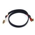 Monoprice Video/Audio Coaxial Cable - 3 Feet - Black | 3 x RG59U Male to Male Gold plated RCA connectors