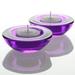 Eastland Chunky Tealight Candle Holder Purple Set of 96