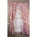 Ellis Curtain Victoria Park Toile Room Darkening Window Rod Pocket Pair Set With 2 Tiers - 2-Piece - 68x63 Red