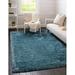 Infinity Collection Solid Shag Area Rug by Rugs.com â€šÃ„Ã¬ Blue 8 x 10 High-Pile Plush Shag Rug Perfect for Living Rooms Bedrooms Dining Rooms and More