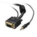 Cable Matters SVGA / VGA Cable with Audio (VGA / SVGA Monitor Cable with 3.5mm Stereo Audio) 6 Feet - Available 6FT - 35FT in Length