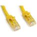 StarTech 15 ft Yellow Snagless Cat6 UTP Patch Cable - Category 6 - 15 ft - 1 x RJ-45 Male Network - 1 x RJ-45 Male Network - Yellow