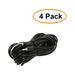 C&E 25 Feet 3.5mm Stereo Patch Cord 4 Pack