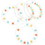 4 Pcs Transparent Circle Rattle Infant Toy Percussion Instruments Childrenâ€™s Toys Educational for Toddlers Baby Music