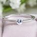 Boho Love Ring - 925 Sterling Silver Heart Ring with Zircon Stone - Perfect for Engagement and Promise Promises