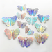 12 Piece 3D Colorful Silver Butterfly Wedding Party Balloon Decoration Wall Sticker