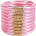 9pcs/set Sparkling Glitter Jelly Bracelets for Women and Girls - Resin Prayer Bangle Set with Glamorous Design