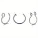 3/5pcs Stainless Steel Septal Ring Clip for Unisex - Non-Piercing Body Jewelry for a Natural Look