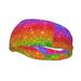 Easygdp Colorful Glitter Sports Headband Non Slip Headband Unisex for Head Circumference 19.6 - 22.4 inch