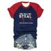 Fsqjgq Womens Tops Cap Sleeve Tops for Women Trendy Baseball Printed T Shirt Casual Loose Short Sleeve Crewneck Tee Tops Daily Cute Raglan Sleeved Blouses Tops Tunic New Shirts for Women XXL