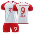 XNB 2023-2024 Bayern Munich Home Jersey #9 Kane Soccer Jersey and Shorts Set
