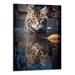 Fenyluxe Mindset is Everything Cat Tiger Motivational Quotes Modern Poster Picture Art Print Canvas Wall Home Living Room Decor Classroom Kitchen Bedroom Aesthetics Decoration (16x20 Inch)