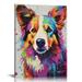 Gotuvs Corgi Poster Dog Wall Art Colorful Corgi Canvas Wall Art For Living Room Decor Aesthetic Vintage Pos Wall Art Poster Scroll Canvas Painting Picture Living Room Decor Home Framed