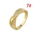 Deyared Women s Gold Rings Gold Plated Ring Set Women Ribbon Plated 18k Yellow Gold Diamond Ring Under $4 Ring for Women on Clearance