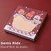 Lloopyting Stickers Wallpaper 50 Pieces Funny Christmas Notepads Santa Notepads Christmas Sticky Notes Memo Pads for Christmas Holidays Decoration Present 12*9*1cm