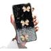 Samsung Galaxy A14 5G Glitter Case Cute 3D Butterfly Glitter Bling Sparkle Shiny Girly Anti-Scratch Slim Thin TPU Clear Back Phone Case Cover for Women Girls for Galaxy A14 5G (Black)