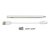 Stylus Pen Auto Shutdown 5V 200mA Long Battery Life 4096 Pressure Sensitive Digital Touch Pen for HP for Asus Office Silver