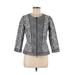 Lafayette 148 New York Jacket: Short Silver Jackets & Outerwear - Women's Size 8