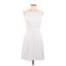 Nicole Miller New York Casual Dress - A-Line: White Dresses - Women's Size 10