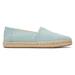 TOMS Women's Green Alpargata Rope 2.0 Soft Blue Espadrille Shoes, Size 11