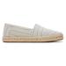 TOMS Women's Alpargata Rope 2.0 Cream Stripes Espadrille Shoes Natural/White/Multi, Size 12