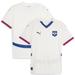 Men's Puma White Serbia National Team 2024 Away Replica Jersey