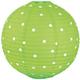 Etc-shop - Sphère plafonnier suspension design rockabilly lampe pendule vert blanc pointillé