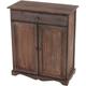 HHG - Commode / table d'appoint / armoire, 66x33x78cm, shabby, vintage marron - brown