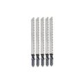 5 lames de scie sauteuse HCS x Lu. 75 x 2,5 mm - T101BR - Composite, panneaux, PVC - HE24017