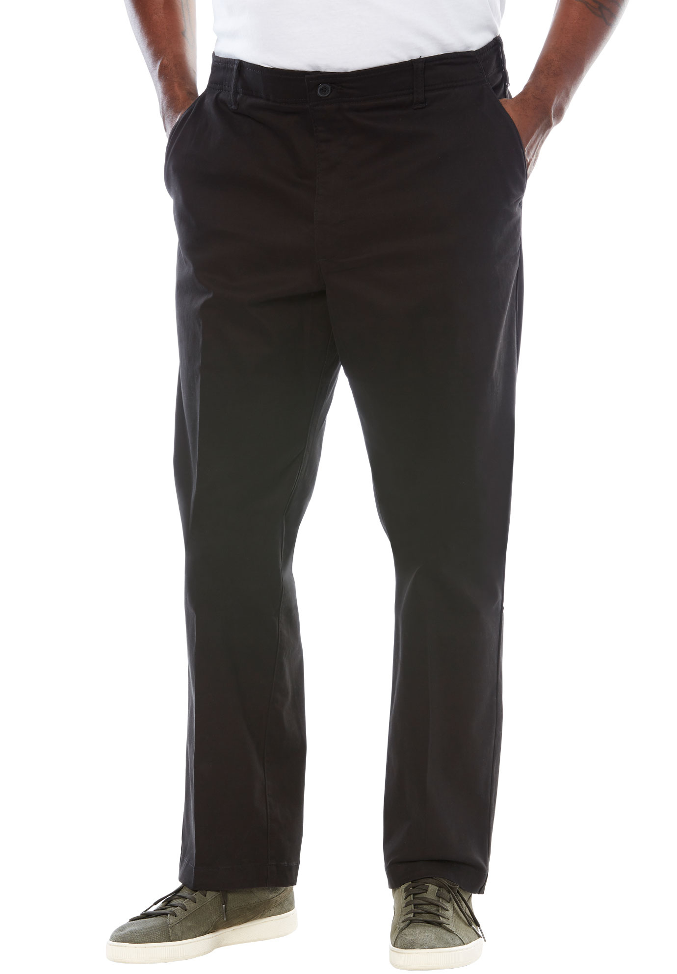 Men's Big & Tall Extreme Comfort Pants by Lee in Black (Size 54 32)