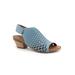 Women's Lacey Sling Back Heel by Bueno in Denim (Size 37 M)