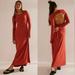 Free People Dresses | Free People Beach Aubre Open-Back Essential Maxi Dress In Chili Oil | Color: Orange/Red | Size: L