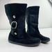 Coach Shoes | Coach Black Logo Suede And Canvas Lined Boots Size 7 | Color: Black | Size: 7