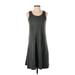 Tart Casual Dress - A-Line Scoop Neck Sleeveless: Gray Solid Dresses - Women's Size X-Small