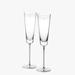 Kate Spade Dining | Kate Spade Darling Point Toasting Flute Pair Crystal New | Color: Silver | Size: Os