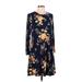 Old Navy Casual Dress: Blue Floral Dresses - Women's Size Medium