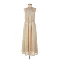 H&M Casual Dress - Formal High Neck Sleeveless: Tan Dresses - Women's Size 6