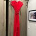 Michael Kors Dresses | Classy Red Dress, Wrap Waist, High/Low Hem, Sexy Deep V | Color: Red | Size: 4p