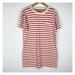 Madewell Dresses | Madewell Red White Pablo Stripe Pocket Tee Shirt Sleeve Mini Above Knee Dress L | Color: Red/White | Size: L