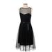 Laundry by Shelli Segal Cocktail Dress - A-Line: Black Dresses - Women's Size 2