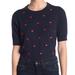 J. Crew Sweaters | J.Crew Polka Dot Short Sleeve Crew Neck Knit Sweater | Color: Blue | Size: Various